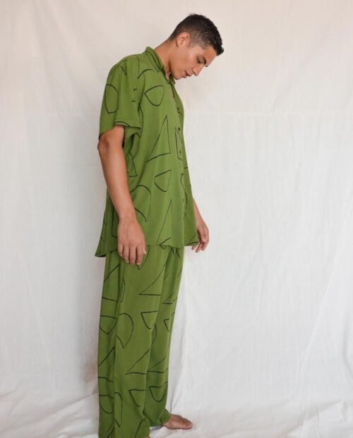 Men Oscar Shirt Anna Pants – Forest-3