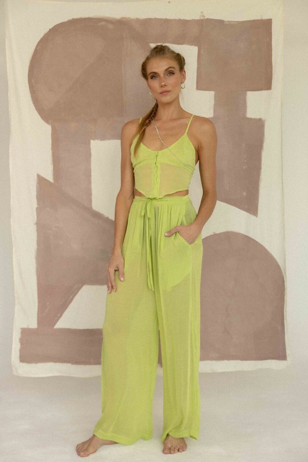 Avery Pants - Light Green