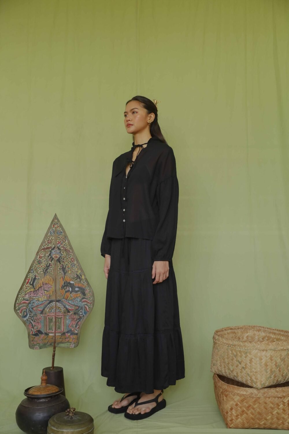 Senja Shirt - Black - Image 5