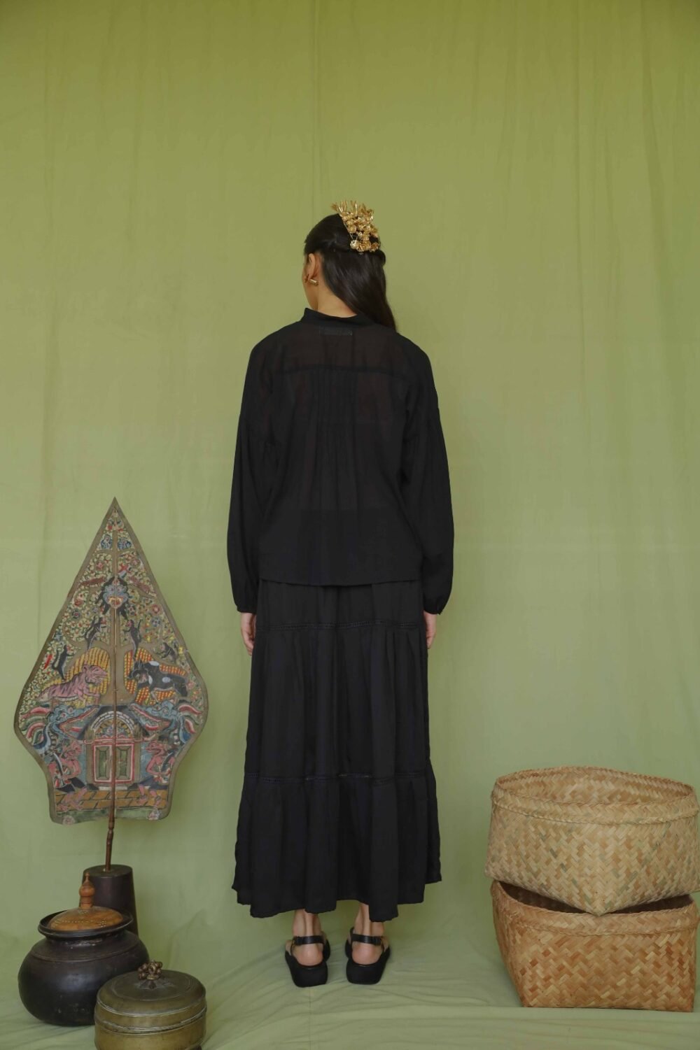 Senja Shirt - Black - Image 6