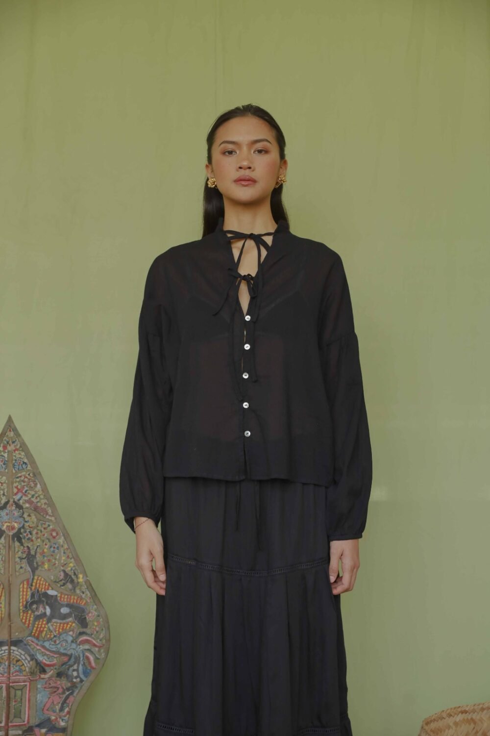 Senja Shirt - Black - Image 3