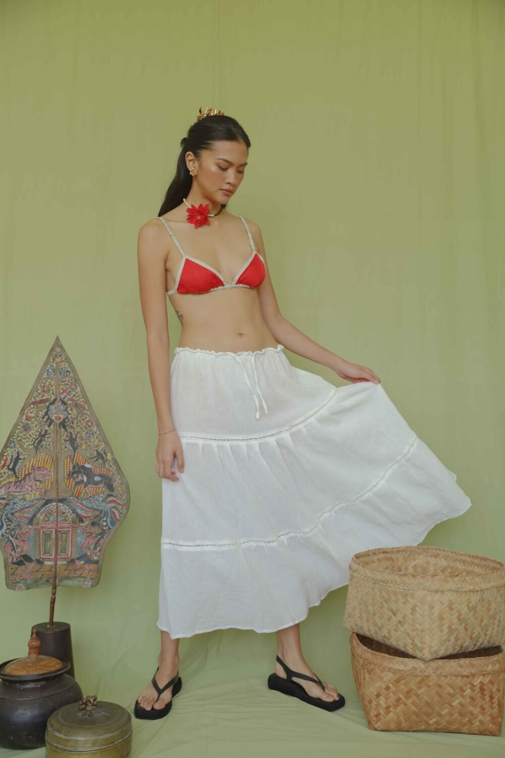 Dara Skirt - White - Image 5