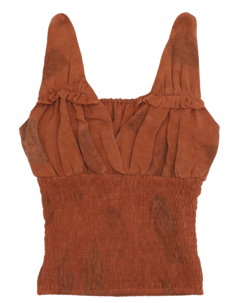 Nami Top - Amber Eco Print