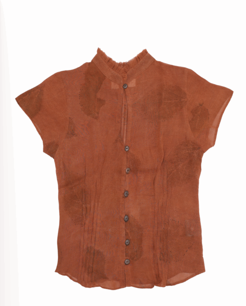 Jana Top - Amber Eco Print