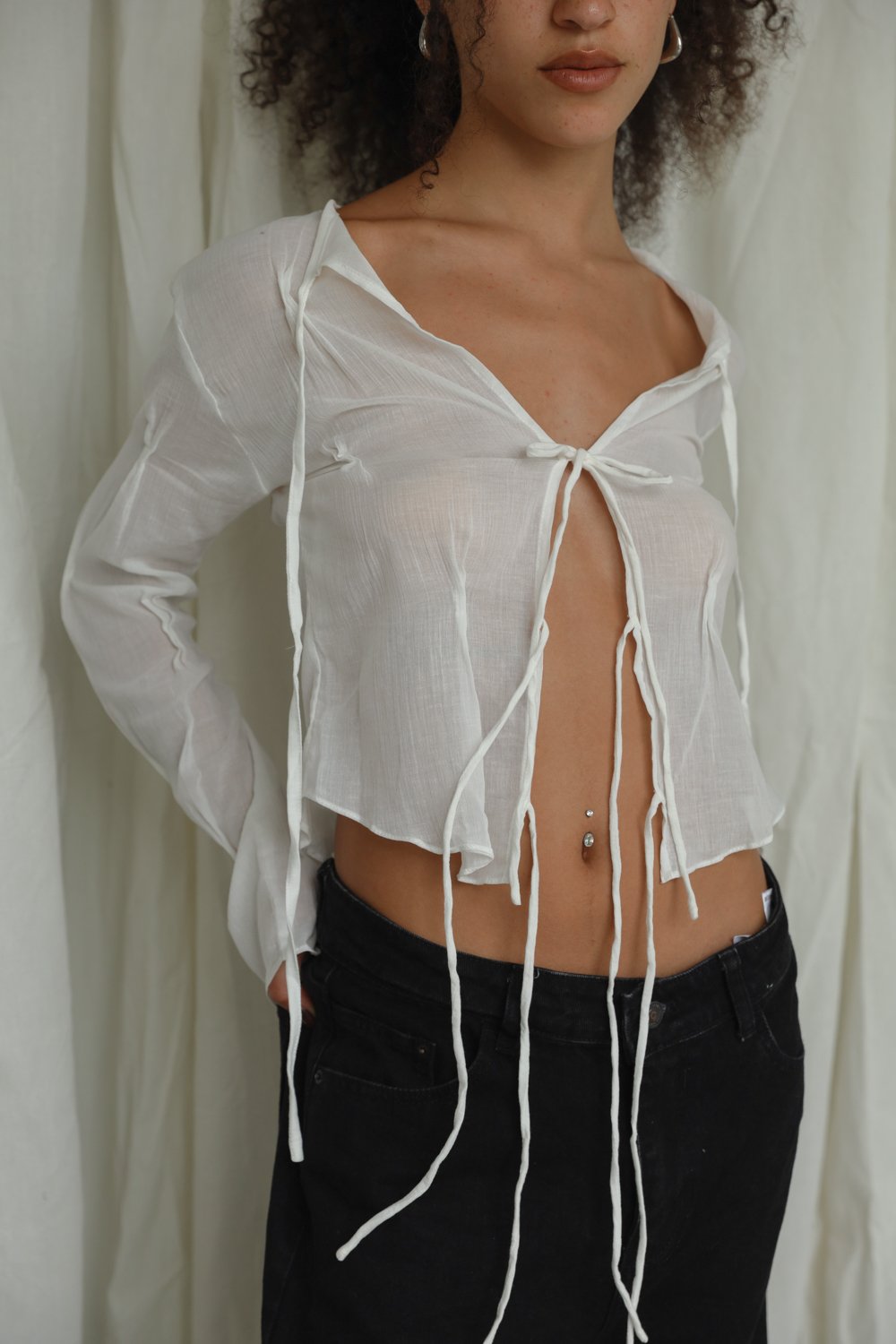 Mazel Long Sleeve - White - Image 6