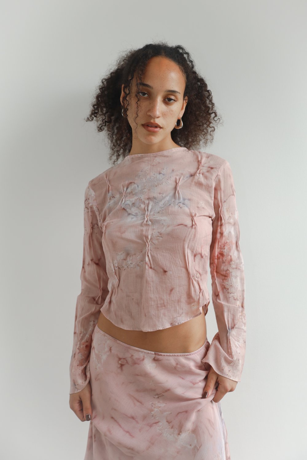 Mazel Long Sleeve – Orchid Tdye