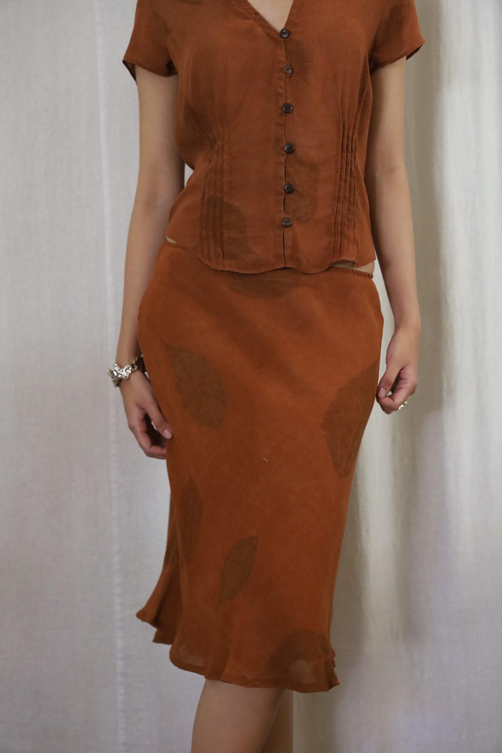 Nami Skirt - Amber Eco Print - Image 3